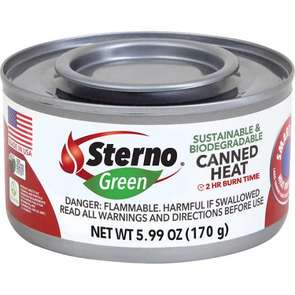 Hour Sterno Green Ethanol Gel Chafing Dishfuel 72 Each - 1 Per Case.