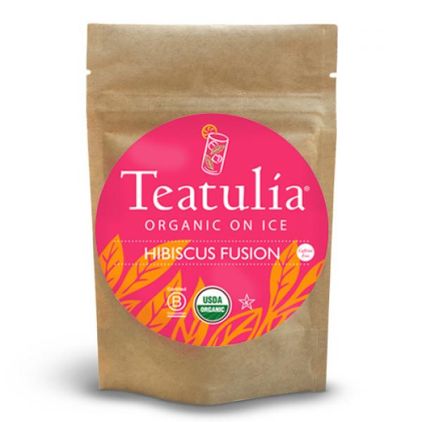 Teatulia Organic Teas Hibiscus Fusion Iced Tea 24 Count Packs - 1 Per Case.