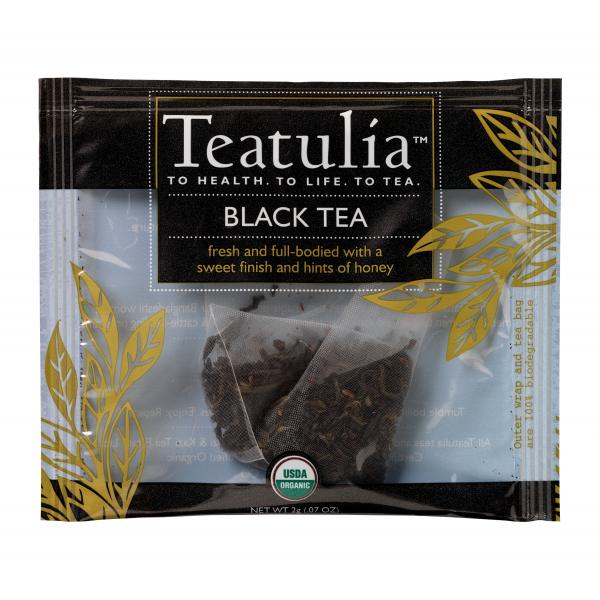 Teatulia Organic Teas Black Wrapped Premiumtea 50 Count Packs - 1 Per Case.