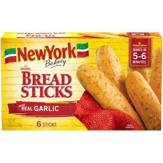 New York Bakery Breadsticks 10.5 Ounce Size - 12 Per Case.