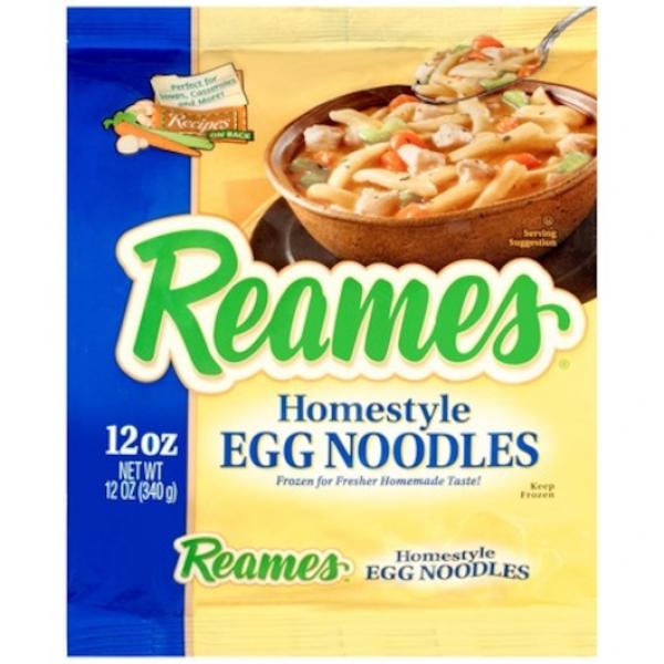 Reames Homestyle Egg Noodles 12 Ounce Size - 8 Per Case.