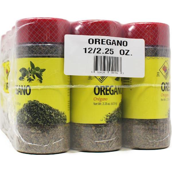 Lowes Oregano Whole 2.25 Ounce Size - 12 Per Case.