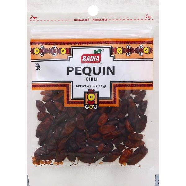 Badia Pequin Chili 0.5 Ounce Size - 360 Per Case.