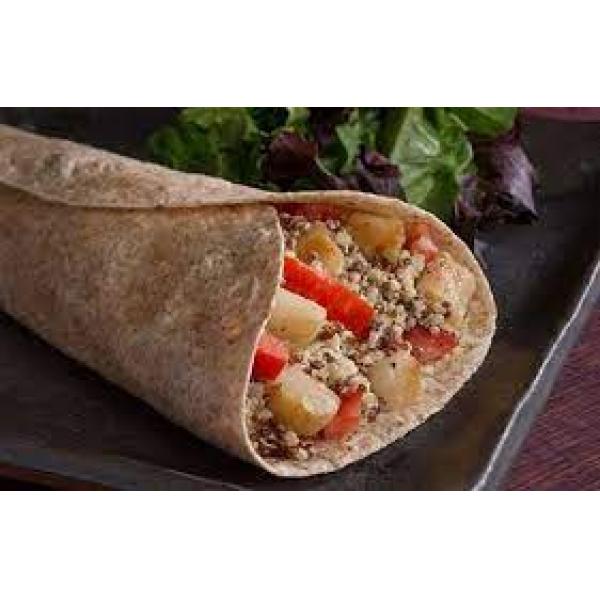 Mission Smart Hearty Grains 8" Heat Pressed Flour Tortilla 12 Count Packs - 12 Per Case.