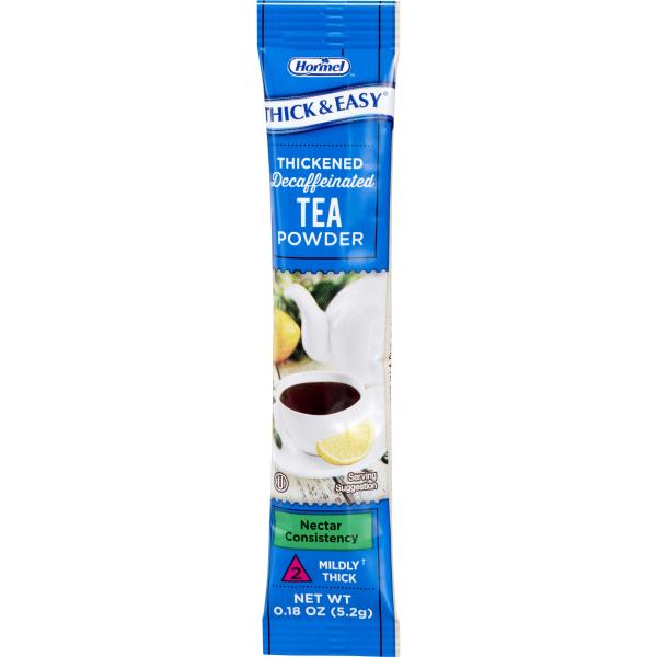 Thick & Easy Instant Thickened Tea Mix Clear Nectar 72 Count Packs - 1 Per Case.