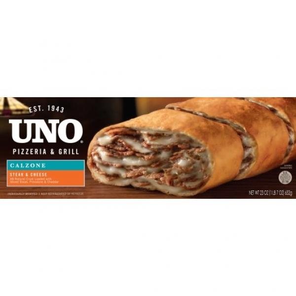 Uno Foods Inc Individual Steak & Cheese Calzone 8 Each - 1 Per Case.