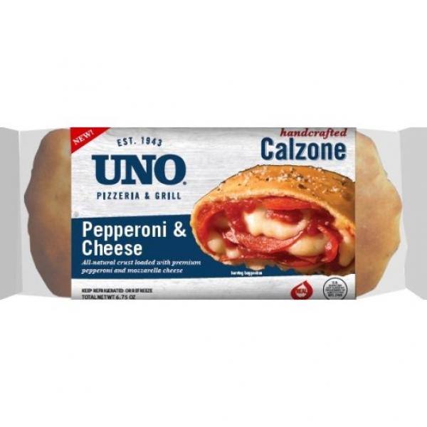 Uno Foods Inc Individual Pepperoni Calzone 6 Ounce Size - 8 Per Case.