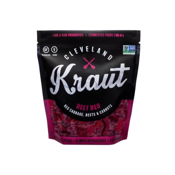 Cleveland Kitchen Beet Red Sauerkraut 16 Ounce Size - 6 Per Case.