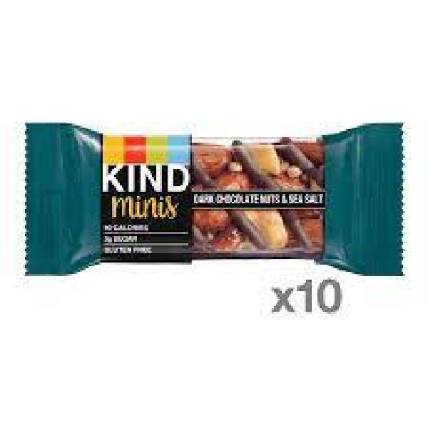 Kind Healthy Snacks Mini Dark Chocolate Nutsbar 7 Ounce Size - 8 Per Case.