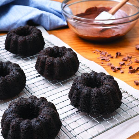 New Day Chocolate Mini Bundt Cake 3 Ounce Size - 24 Per Case.