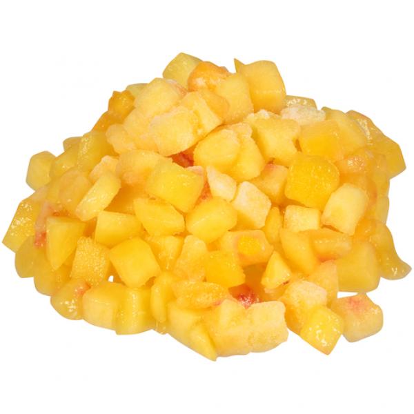 Peach Fr 8" Diced IQF 30 Pound Each - 1 Per Case.