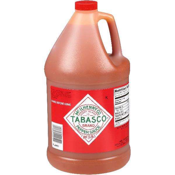 Tabasco Pepper Sauce Bulk Plastic 1 Gallon - 4 Per Case.