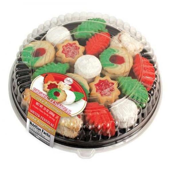 Cookies United Winter Wonderland Cookie Platter Assorted 20 Ounce Size - 10 Per Case.