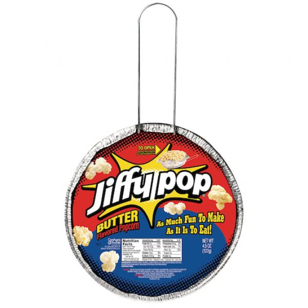 Jiffy Pop Butter Popcorn 4.5 Ounce Size - 24 Per Case.