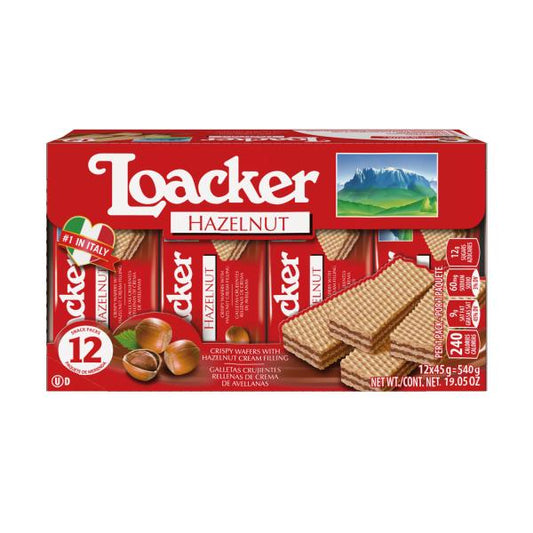 Loacker Classic Hazelnut 1.59 Ounce Size - 144 Per Case.