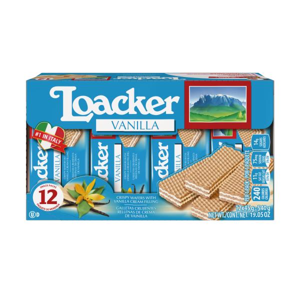 Loacker Classic Vanilla 1.59 Ounce Size - 144 Per Case.