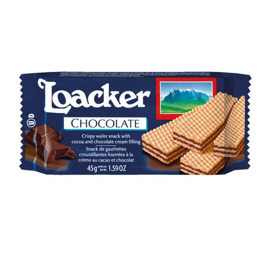 Loacker Classic Chocolate 1.59 Ounce Size - 144 Per Case.