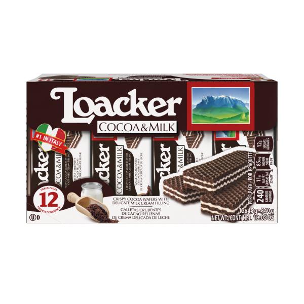 Loacker Classic Cocoamilk 1.59 Ounce Size - 144 Per Case.