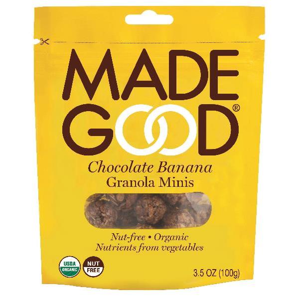 Madegood Chocolate Banana Granola Minis Pouch 1 Count Packs - 6 Per Case.