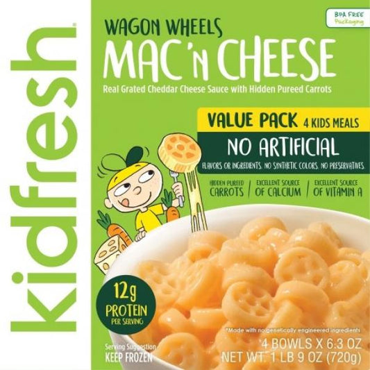 Kf Wagon Wheels Mac&cheese Cube 25.2 Ounce Size - 2 Per Case.