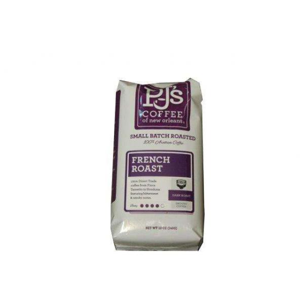 Pj's Coffee Of New Orleans French Roast Ground Coffee 12 Ounce Size - 6 Per Case.