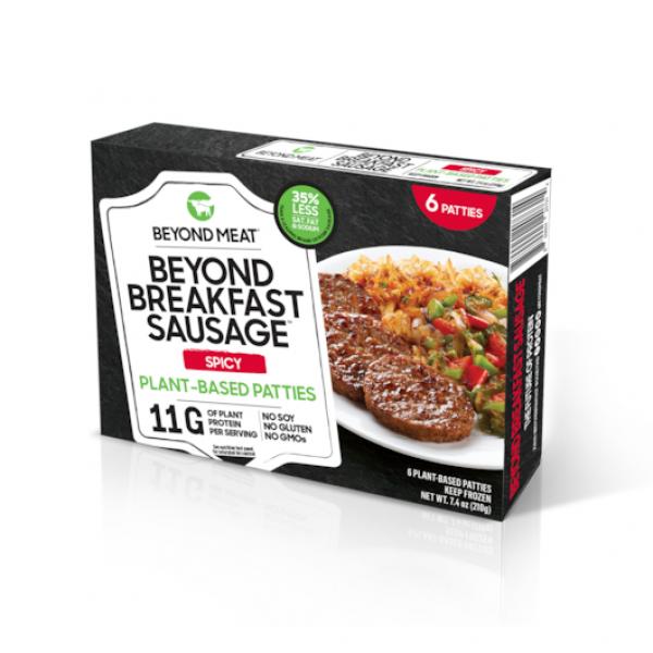 Beyond Meat Breakfast Sausage Spicy 7.4 Ounce Size - 12 Per Case.