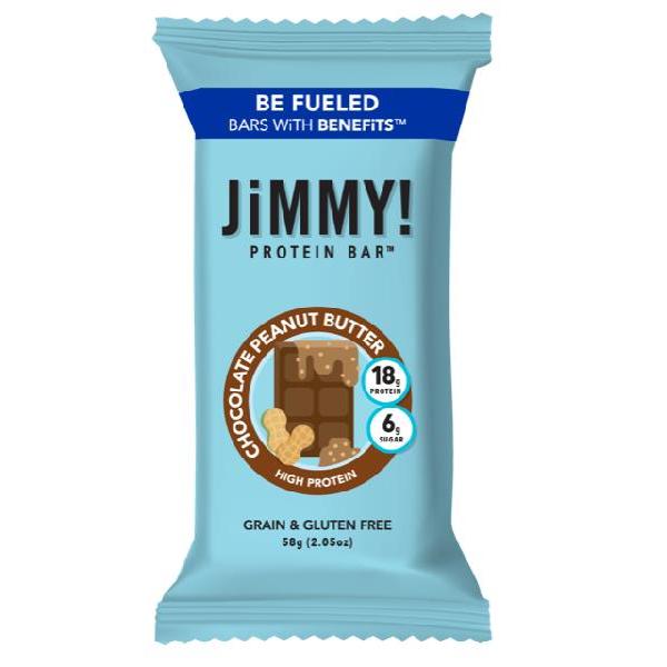 Jimmybar! Chocolate Peanut Butter 2.05 Ounce Size - 144 Per Case.