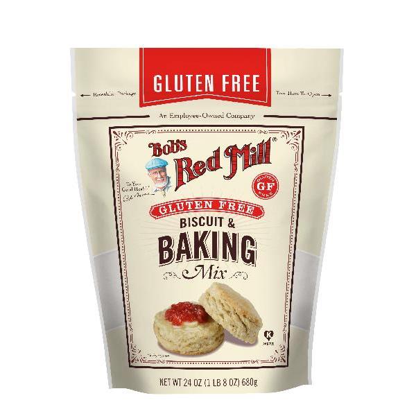 Bob's Red Mill Gluten Free Biscuit & Baking Mix One Four Pouches 24 Ounce Size - 4 Per Case.