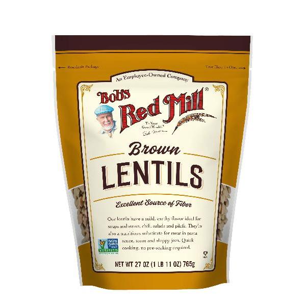 Bob's Red Mill Lentils 27 Ounce Size - 4 Per Case.