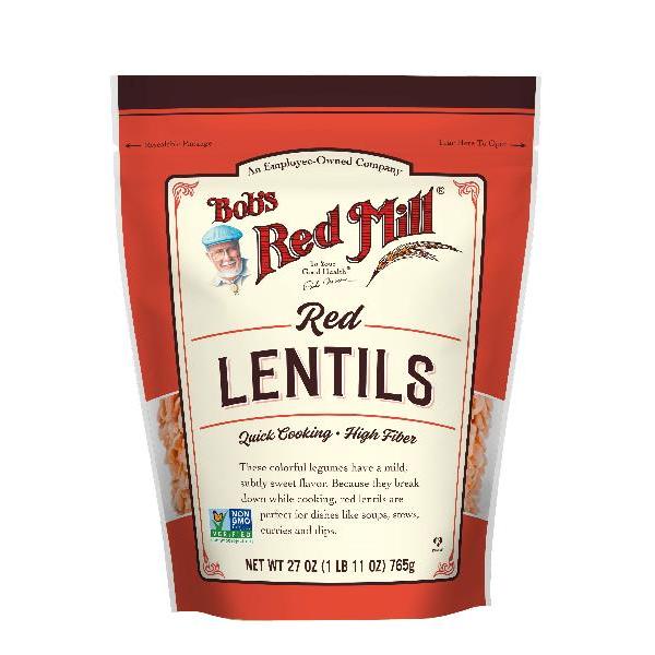 Bob's Red Mill Red Lentils 27 Ounce Size - 4 Per Case.