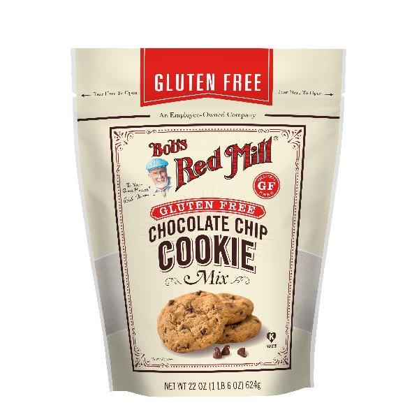 Bob's Red Mill Gluten Free Chocolate Chip Cookie Mix One Four Pouches 22 Ounce Size - 4 Per Case.