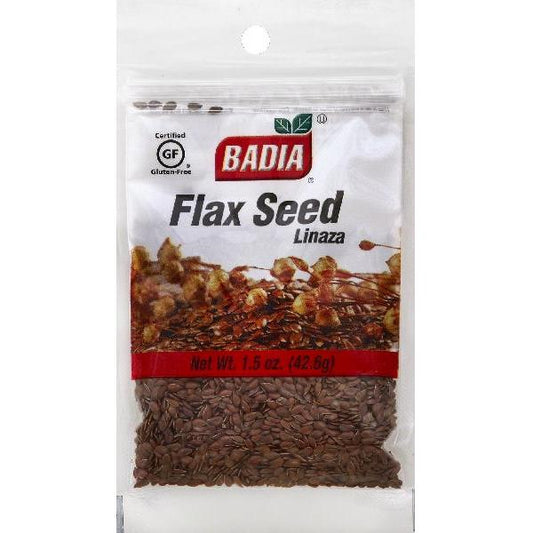 Badia Flax Seed 1.5 Ounce Size - 576 Per Case.