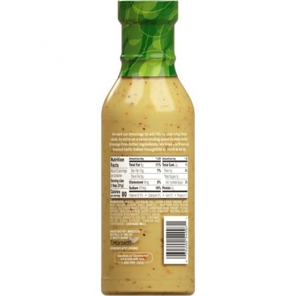 Roasted Garlic Italian Vinaigrette 12 Fluid Ounce - 6 Per Case.