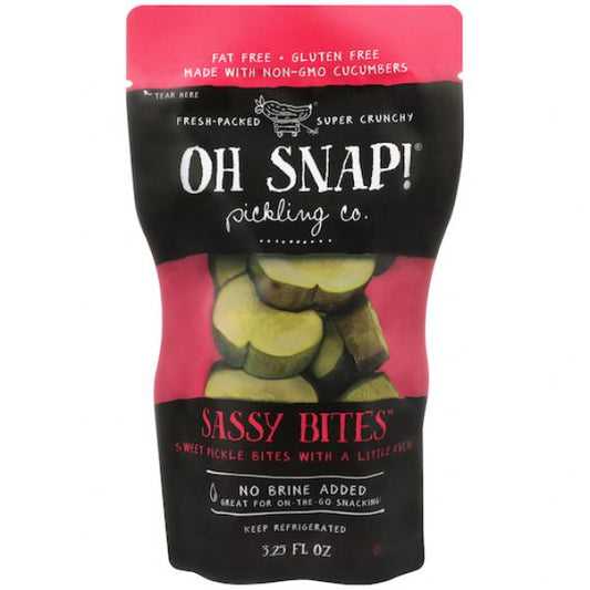 Oh Snap Sassy Bites 3.25 Fluid Ounce - 12 Per Case.