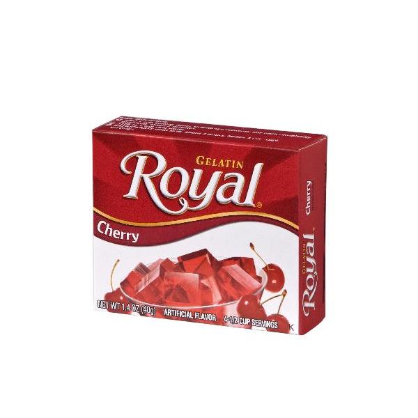 Royal Cherry Small Gelatin 1.4 Ounce Size - 12 Per Case.