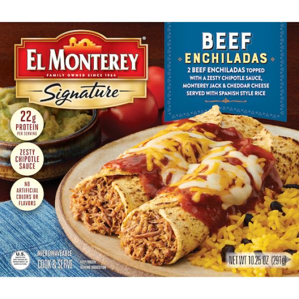 Signature Beef Enchiladas 10.25 Ounce Size - 8 Per Case.