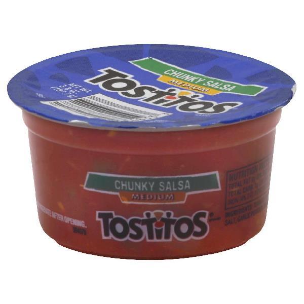 Tostitos Dips Salsa Medium 3.8 Ounce Size - 30 Per Case.