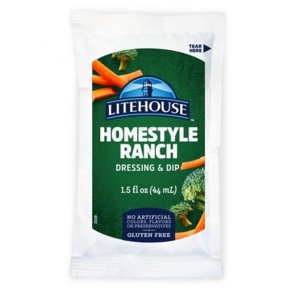 Litehouse Dressing Homestyle Ranch 1.5 Fluid Ounce - 60 Per Case.