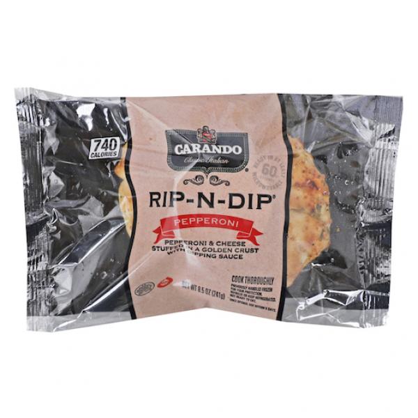 Pizza Rip N Dip Pepperoni 8.5 Ounce Size - 12 Per Case.