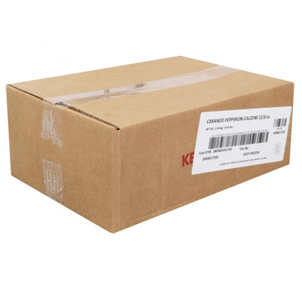 Carando Pepperoni Calzone 6 Ounce Size - 12 Per Case.