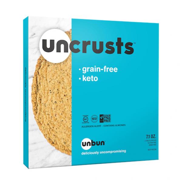 Unbun Keto Vegan Pizza Uncrust 200 Grams Each - 8 Per Case.