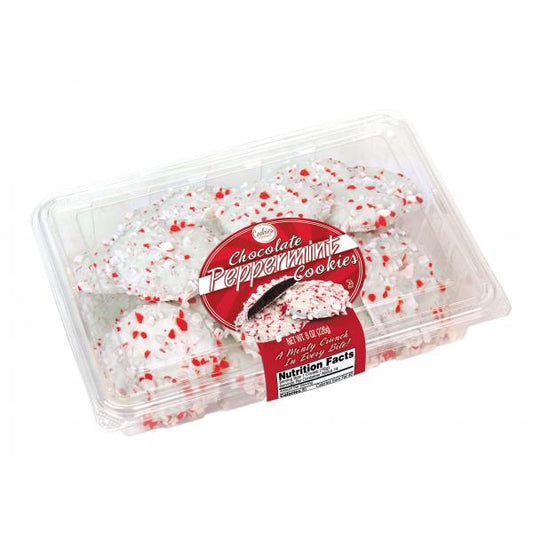 Cookies United Chocolate Peppermint Clam Shell 8 Ounce Size - 16 Per Case.