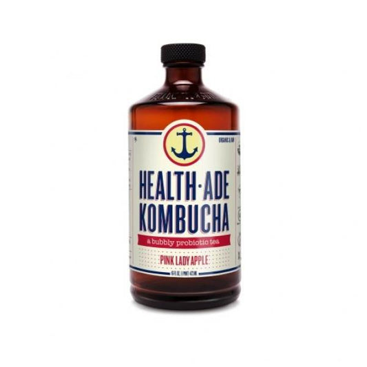 Health Ade Kombucha Pink Lady Apple Kombucha 16 Fluid Ounce - 6 Per Case.