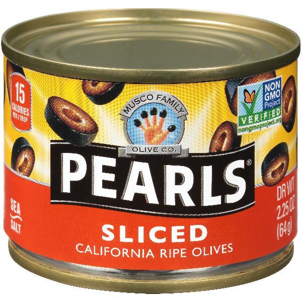 Sliced Black Ripe Olives 2.25 Ounce Size - 12 Per Case.