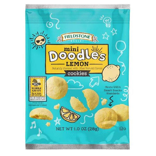 Fieldstone Bakery Mini Doodles Lemon Cookies 1 Each - 144 Per Case.