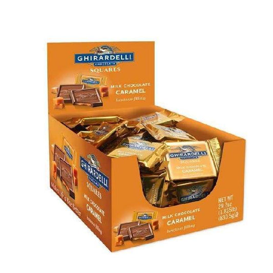 Ghirardelli Milk Chocolate Caramel Caddy 0.53 Ounce Size - 660 Per Case.