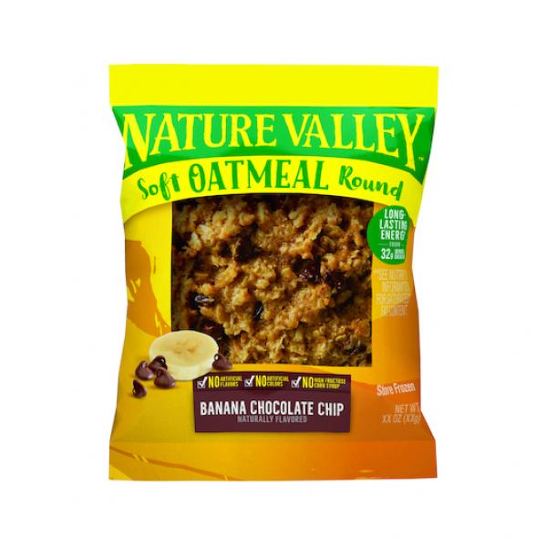 Nature Valley™ Oatmeal Round Banana Chocolate Chip 2.32 Ounce Size - 72 Per Case.