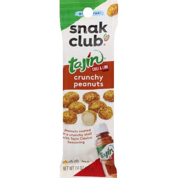 Snak Club Tajin Crunchy Peanuts 1 Each - 144 Per Case.