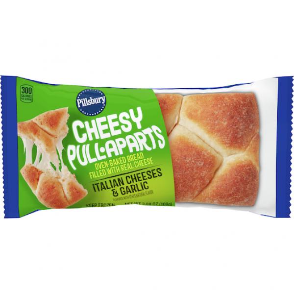 Pillsbury™ Individually Wrapped Cheesy Pull Aparts Italian Cheeses & Garlic 3.88 Ounce Size - 72 Per Case.