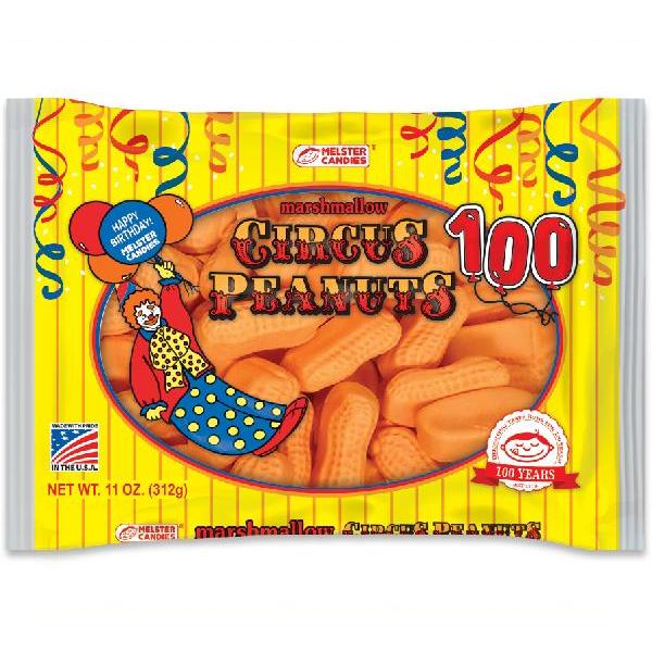 Melster Circus Peanuts 11 Ounce Size - 12 Per Case.